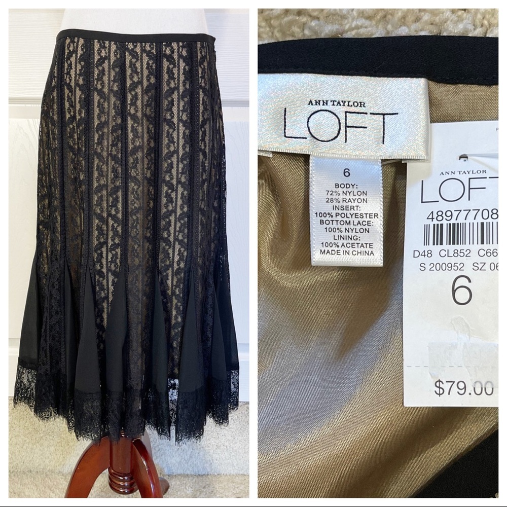 NWT! Ann Taylor LOFT lace skirt